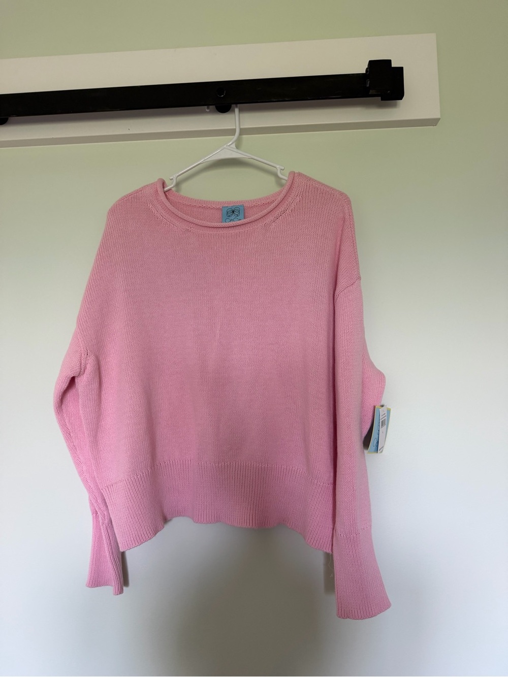 CeCe Light Pink Crewneck Sweater
